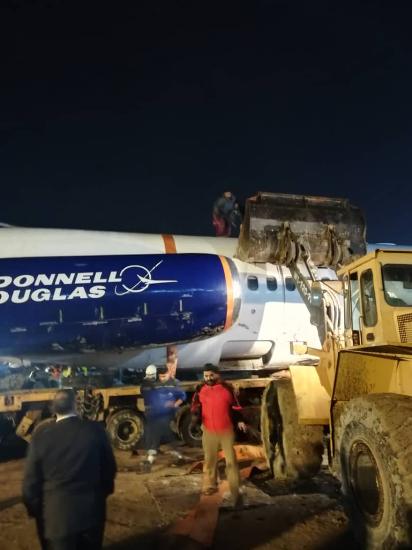 اتمام عملیات انتقال هواپیمای حادثه‌دیده به فرودگاه ماهشهر