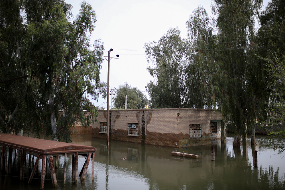 سیل در ایستگاه سوم -روستای بام دژ خوزستان
