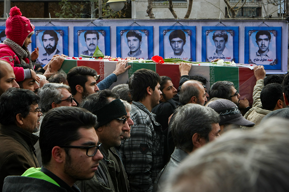 مراسم وداع با شهدای گمنام در تهران