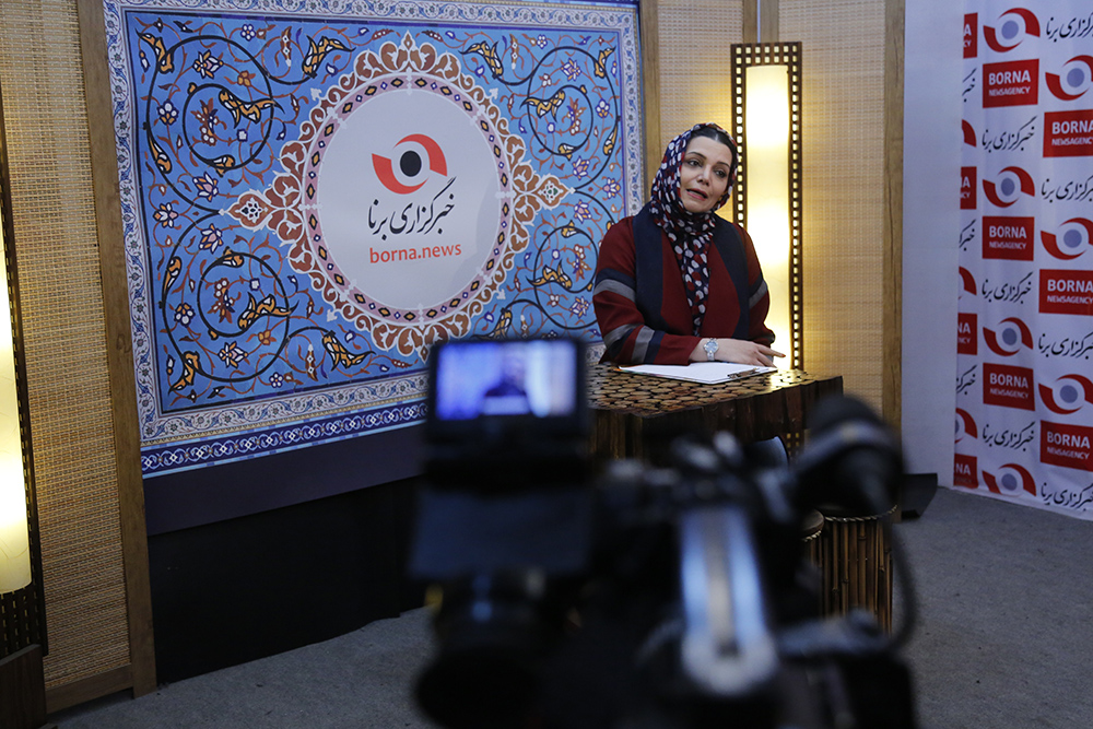 حضور الهام پاوه نژاد در خبرگزاری برنا