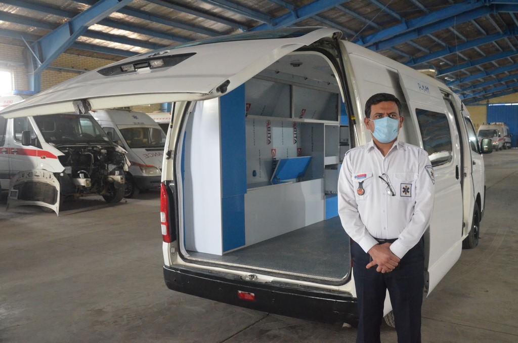 راه اندازی سومین مرکز نوسازی و تجهیز خودروهای اورژانس کشور در اهواز