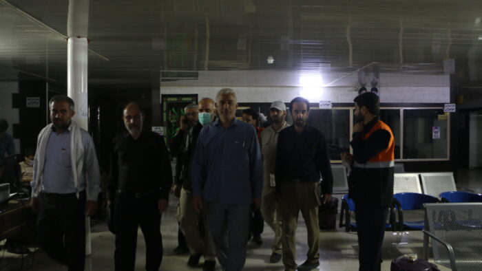 بازدید استاندار خوزستان از پایانه برون استانی و ایستگاه قطار شلمچه