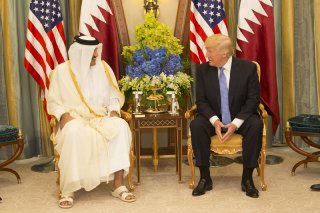 دیدار امیر قطر با ترامپ