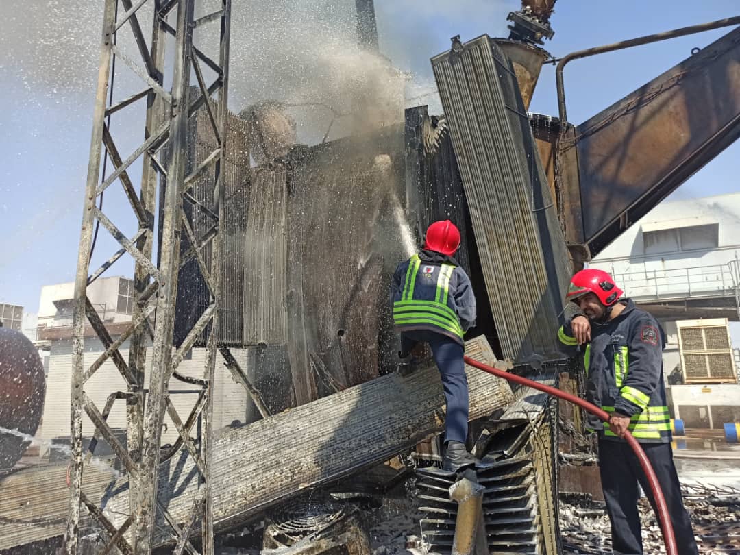 انفجار ترانس برق نیروگاه شهید مدحج اهواز