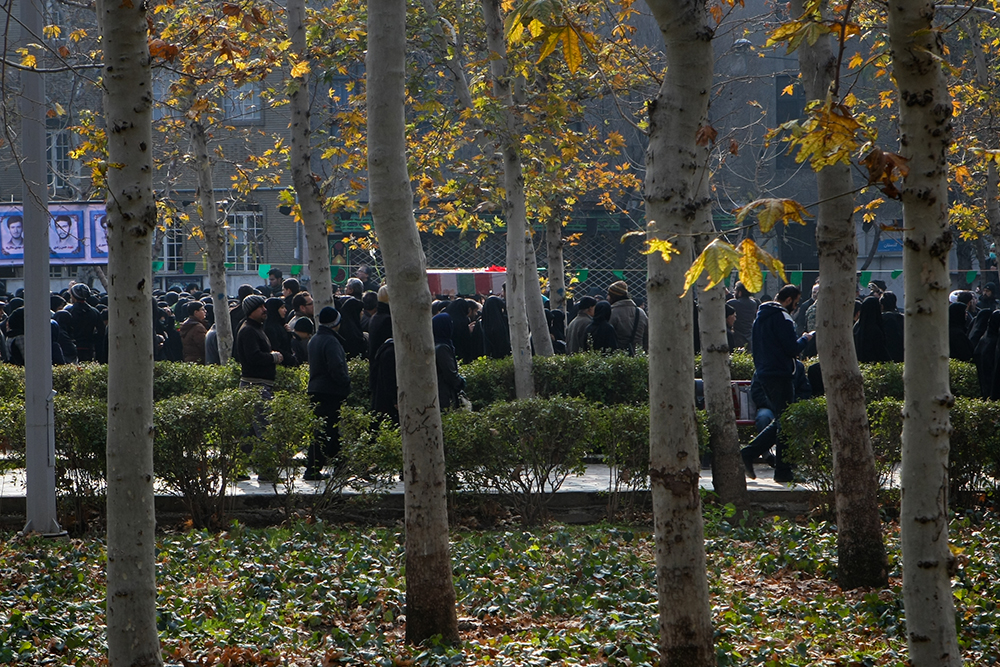 مراسم وداع با شهدای گمنام در تهران