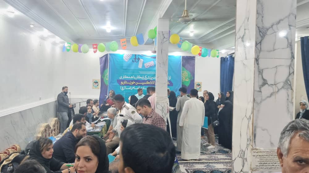 خدمات پزشکی رایگان شرکت فولاد اکسین و گروه جهادی امام رضا(ع) در منطقه قلعه چنان