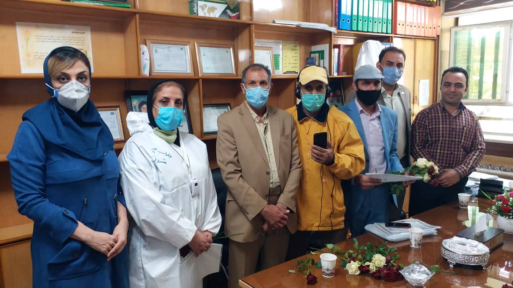 تقدیر اسکیت بازان خوزستان از پرستاران و کادر درمان اهواز