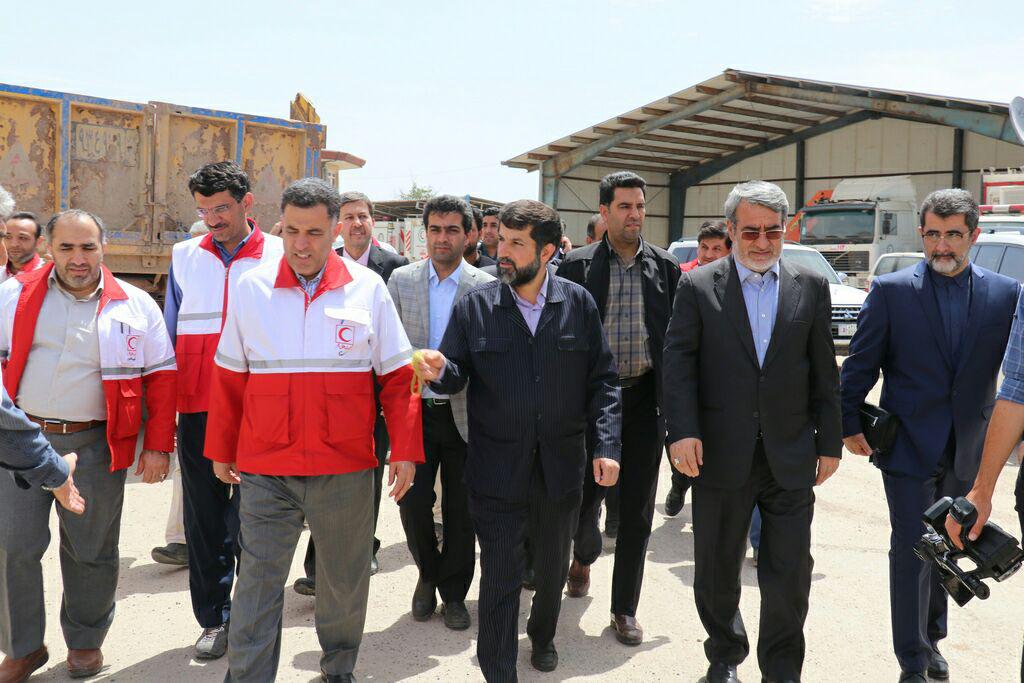 دیدار وزیر کشور و رییس جمعیت هلال احمر کشور از جمعیت هلال احمر خوزستان
