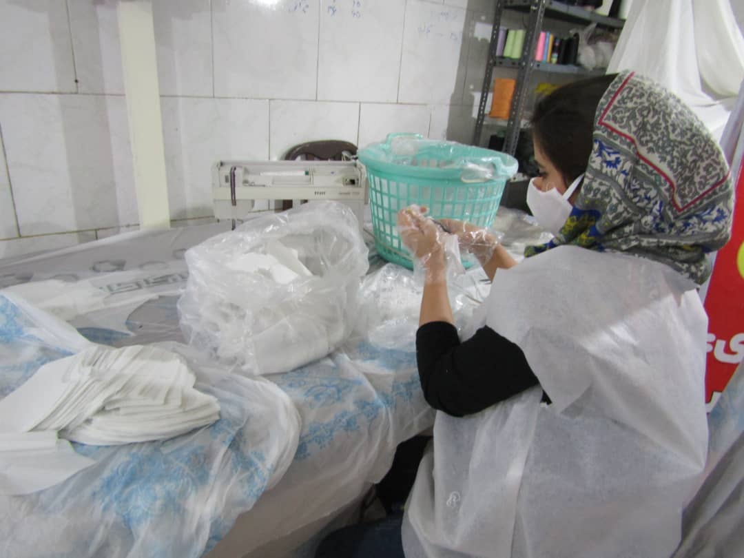 فعالیت سمن های خوزستان در تولید اقلام بهداشتی کرونایی