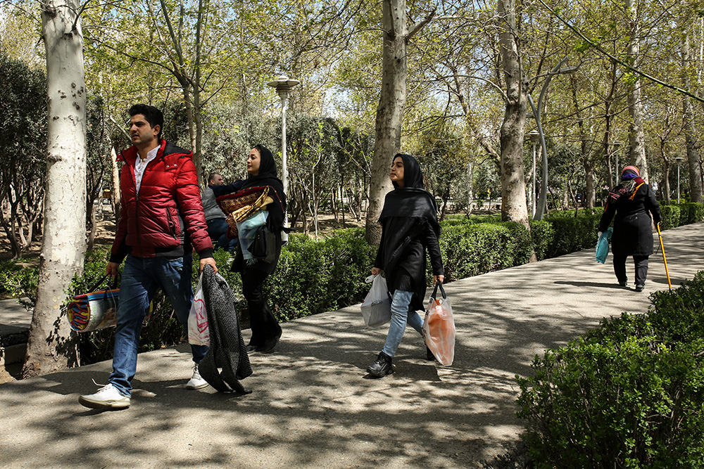 سیزده به در در پارک لاله تهران