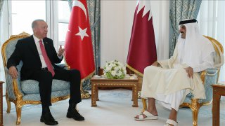 دیدار امیر قطر با اردوغان
