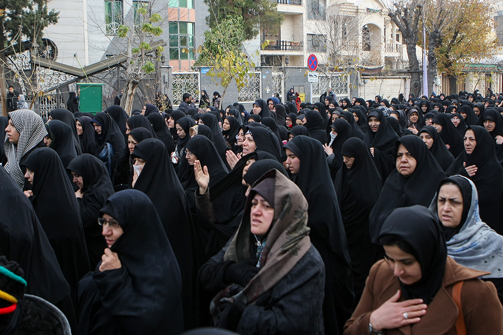 مراسم وداع با شهدای گمنام در تهران