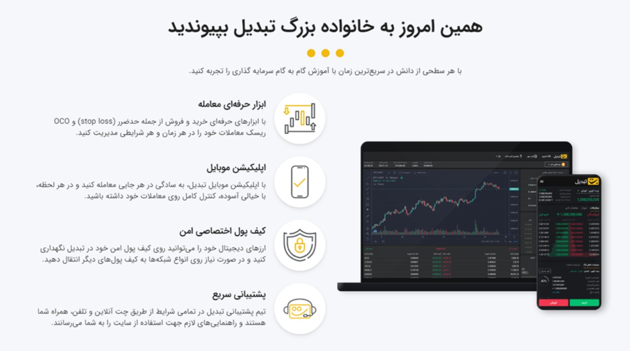صرافی ارز دیجیتال تبدیل