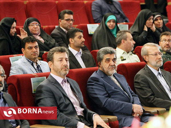 افتتاح بزرگترین سالن آمفی تئاتر غرب استان تهران با حضور لاریجانی