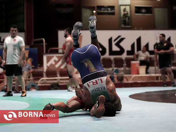 تمرین تیم ملی کشتی فرنگی