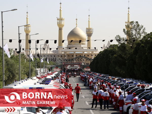 بدرقه کاروان امداد و نجات جمعیت هلال احمر در اربعین حسینی(ع)