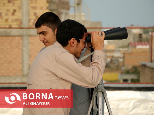 تلاش برای رویت هلال ماه شوال در ارومیه 