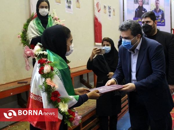مراسم استقبال از مقام آوران مسابقات انتخابی المپیک _ بندرانزلی