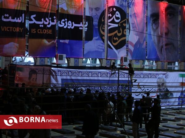 حال و هوای گلزار شهدا کرمان پیش از وداع با سردارشهید حاج قاسم سلیمانی