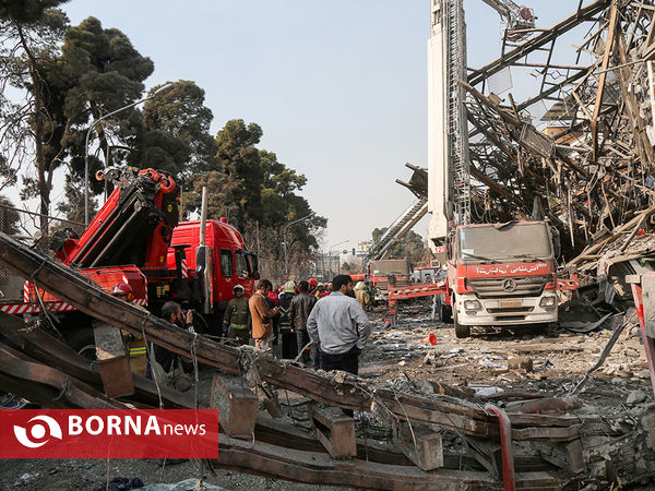 آتش سوزی و فروریختن ساختمان پلاسکو-4