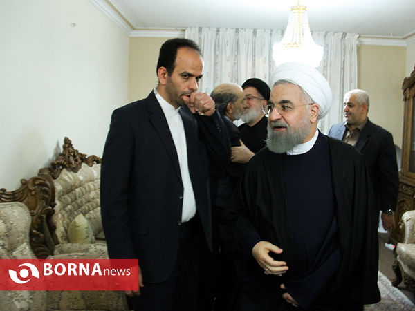 دیدار رئیس جمهوری با جانباز سوری
