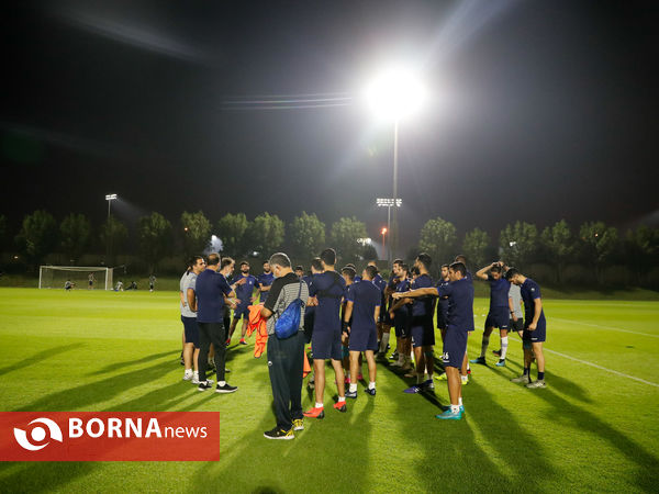 تمرین تیم فوتبال استقلال تهران پیس از دیدار با الاهلی عربستان