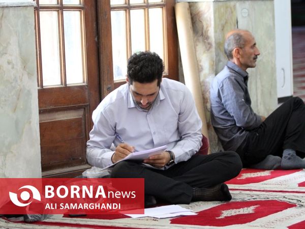میز خدمت جهادی در مصلی رشت