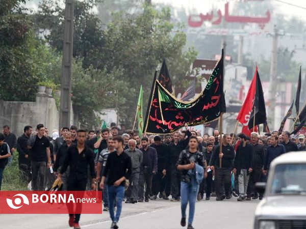 حضور عاشقان حسینی در تجمع بزرگ اربعین آستانه اشرفیه