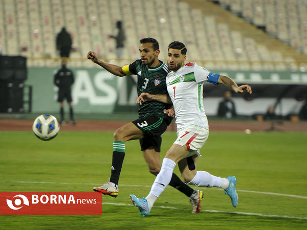 دیدار تیم های فوتبال ایران - امارات