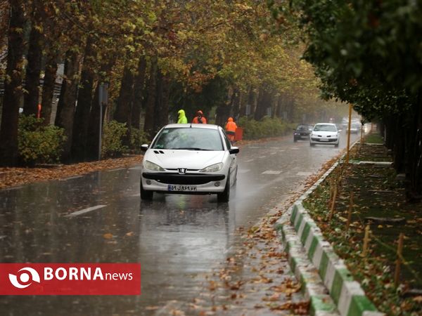 شيراز زیبای بارانی