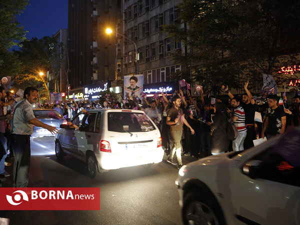 تبلیغات خیابانی هواداران نامزدهای ریاست جمهوری
