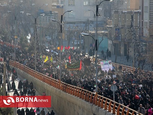 حماسه حضور مردم همدان برای سردار دلها