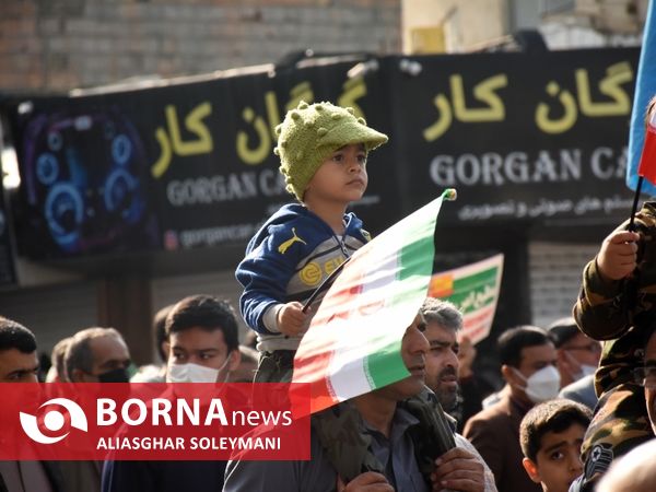 راهپیمایی ۱۳ آبان در گرگان