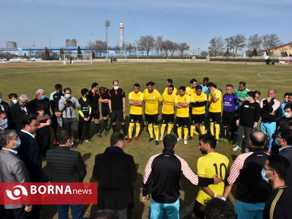 دیدار دوستانه تیم های پیشکسوتان آلومینیوم اراک و یاران رسانه