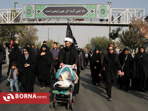 پیاده روی جاماندگان اربعین در تهران (4)