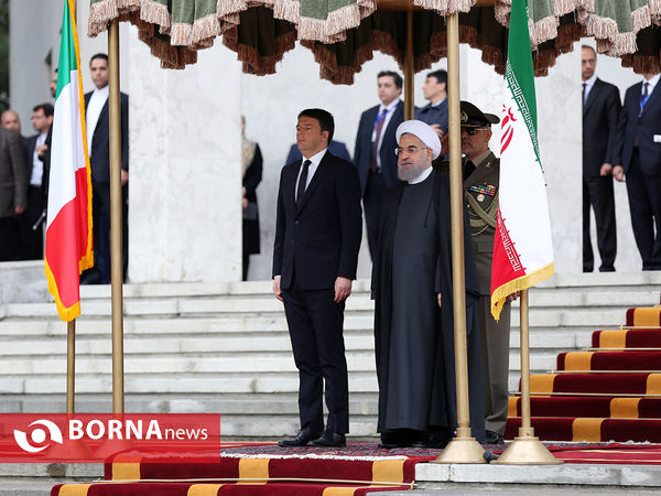 استقبال رسمی از نخست وزیر ایتالیا و مذاکره مقامات عالی رتبه دو کشور