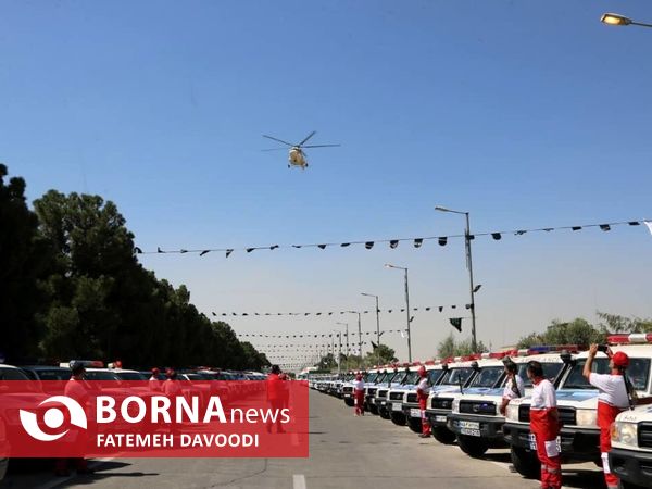 تجدید میثاق هلال احمری ها با امام خمینی(ره) و شهدا