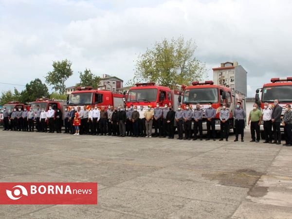 رژه خودرویی آتش نشانی _ بندرانزلی