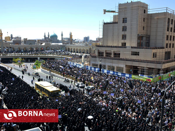 تشییع پیکرشهدای گمنام در مشهد