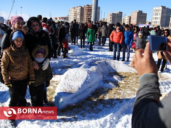 جشنواره بزرگ آدم برفی در اردبیل