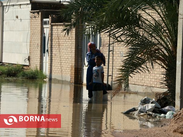 آبادان و خرمشهر پنج روز پس از بارندگی