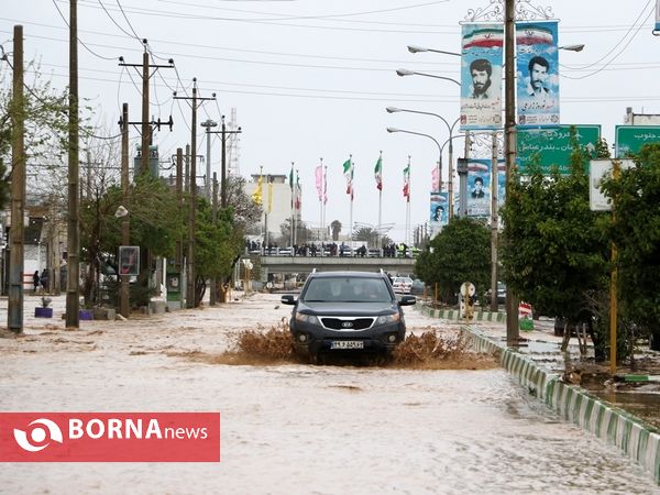 دومین روز سیلاب و آبگرفتگی در شیراز