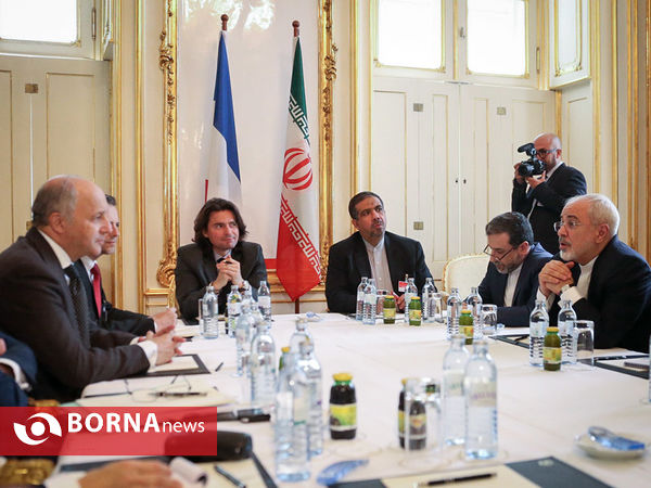دیدار دو جانبه وزرای خارجه ایران و فرانسه