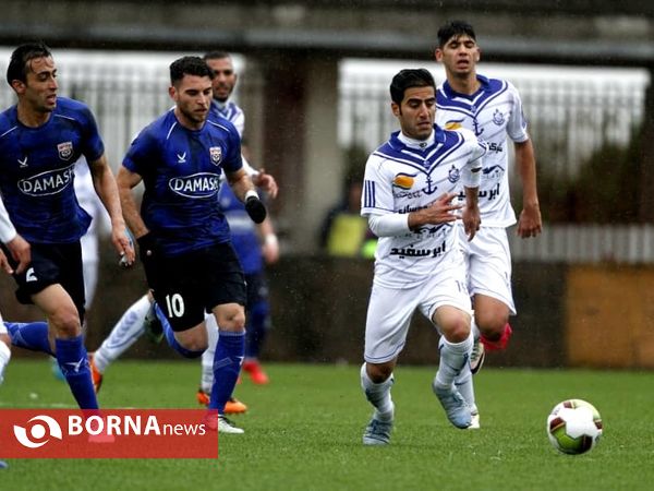 دیدار تیم های فوتبال ملوان بندر انزلی _ داماش گیلان