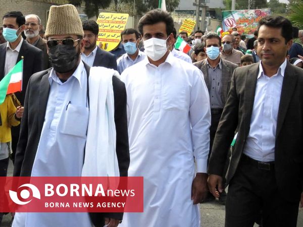 راهپیمایی ۱۳ آبان در زاهدان