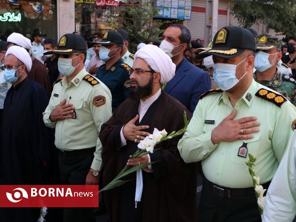 مراسم تشییع پیکر" شهید مهدی کامور "در آستانه اشرفیه