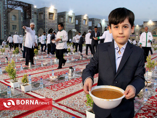 افطاری پر برکت آستان قدس روی در ماه مبارک رمضان