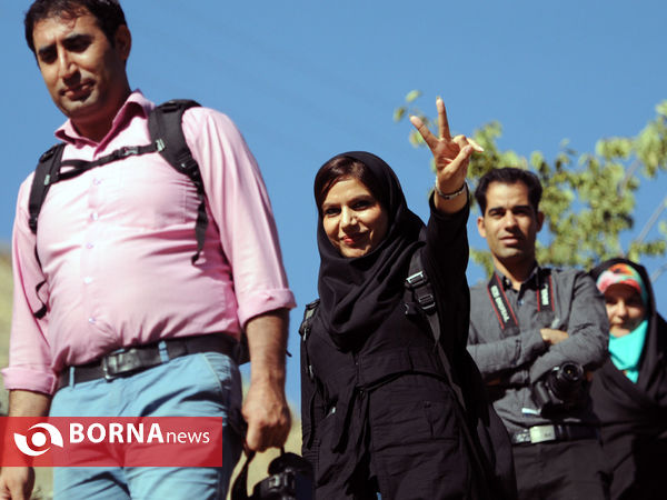 در مسیر ارنگه جاده چالوس با خبرنگاران غرب تهران