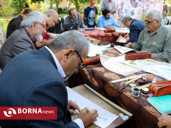 خوشنویسی اشعار سعدی توسط خوشنویسان شیرازی
