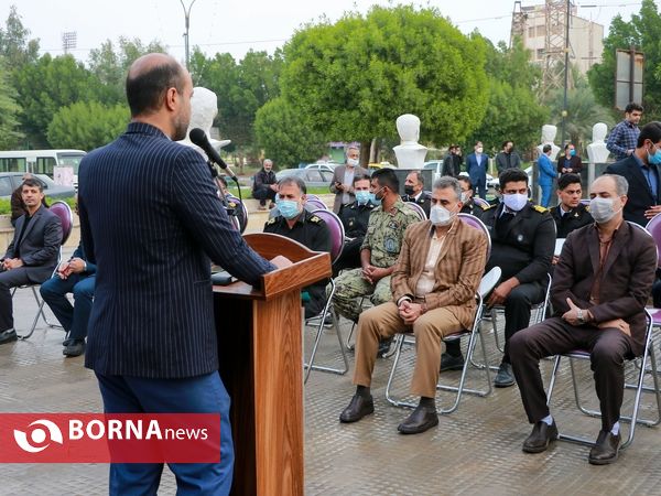 رونمایی از سردیس سردار سلیمانی در آبادان